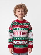 Джемпер детский новогодний вязаный KAFTAN: Holidays, зелёный, рост 110-116 см - Фото 4