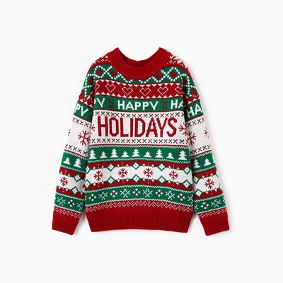 Джемпер детский новогодний вязаный KAFTAN: Holidays, зелёный, размер 34 (122-128 см)
