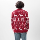 Свитер вязаный новогодний KAFTAN New Year, размер 46 - Фото 6