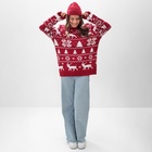 Свитер вязаный новогодний KAFTAN New Year, размер 54 - Фото 8