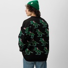 Джемпер вязаный новогодний мужской KAFTAN Rex, чёрный, размер 54 - Фото 4