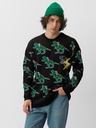 Джемпер вязаный новогодний мужской KAFTAN Rex, чёрный, размер 56 - Фото 3