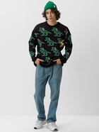 Джемпер вязаный новогодний мужской KAFTAN Rex, чёрный, размер 56 - Фото 4