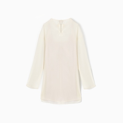 Платье женское с подкладом MINAKU: Casual Collection, белое, размер 42