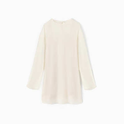 Платье женское с подкладом MINAKU: Casual Collection, белое, размер 42