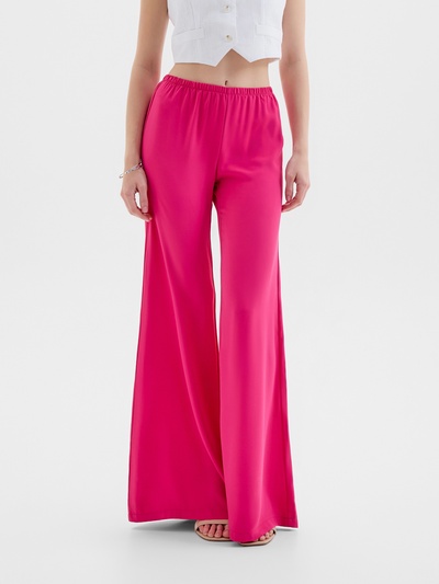 Брюки палаццо женские MINAKU: Casual Collection, розовые, размер 52