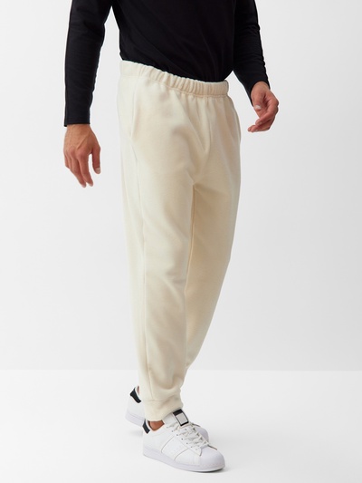 Брюки флисовые мужские спортивные MINAKU: Fleece Soft, размер 54, бежевые
