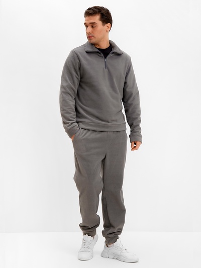 Брюки флисовые мужские спортивные MINAKU: Fleece Soft, размер 44, графитовые