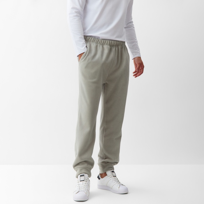 Брюки флисовые мужские спортивные MINAKU: Fleece Soft, размер 46, серые - Фото 1