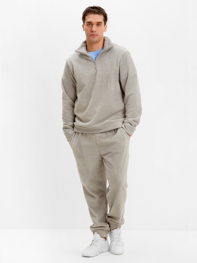 Брюки флисовые мужские спортивные MINAKU: Fleece Soft, размер 48, серые