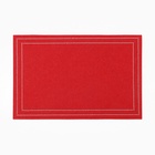 Набор декоративных новогодних салфеток «Доляна. Стиль», 2 шт., красные, 30×40±5 см - Фото 3