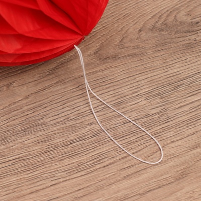 Шар декоративный, d=20 см, бумага, цв. красный