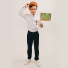 Набор военного «Сильный солдат» оранжевый берет, размер 54, значок, флажок - Фото 4