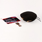 Набор военного «Сильный солдат» чёрный берет, размер 52 - 54, значок, флажок - Фото 3