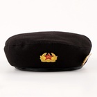 Набор военного «Сильный солдат» чёрный берет, размер 52 - 54, значок, флажок - Фото 4