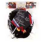 Набор военного «Сильный солдат» чёрный берет, размер 52 - 54, значок, флажок - Фото 10