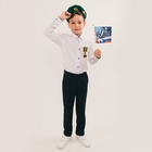 Набор военного «Сильный солдат» зелёный берет, размер 52 - 54, значок, флажок - Фото 2