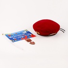 Набор военного «Сильный солдат» красный берет, размер 52 - 54, значок, флажок - Фото 3