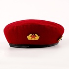 Набор военного «Сильный солдат» красный берет, размер 52 - 54, значок, флажок - Фото 4