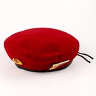 Набор военного «Сильный солдат» красный берет, размер 52 - 54, значок, флажок - Фото 5