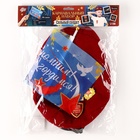 Набор военного «Сильный солдат» красный берет, размер 52 - 54, значок, флажок - Фото 10