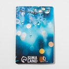 Кулон «Новогодний» снежинка, цвет бело-голубой в серебре - фото 26390951