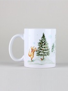 Кружка новогодняя керамическая «Новогодний лес», 320 мл, цвет белый - Фото 2