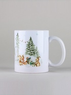 Кружка новогодняя керамическая «Новогодний лес», 320 мл, цвет белый - Фото 4