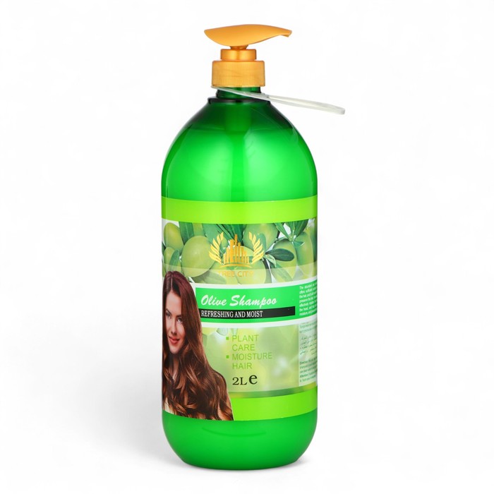Шампунь для волос с оливковым маслом, увлажнение, гладкость и мягкость, 2000 мл - Фото 1