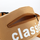 Сумка детская поясная на молнии, бежевая - Фото 4