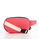 Сумка детская поясная на молнии, наружный карман, розовая, фиолетовая - Фото 3