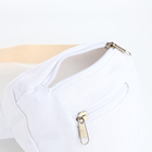 Сумка детская поясная на молнии, наружный карман, белая - Фото 5