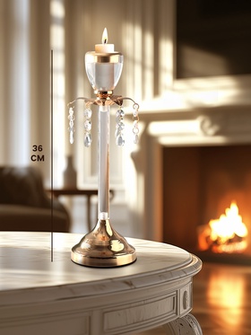 Подсвечник на 1 свечу «Фонтан», d=2 см, 12×12×36 см