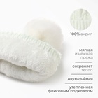 Шапка женская MINAKU, цвет молочный, р-р 56-58 - Фото 2