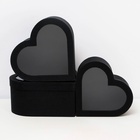 Набор подарочных коробок с окном 3 в 1 сердца L:28.5×26.3×13 M:26×24×11.5 S:23.5×21.5×10 см - Фото 3