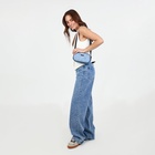 Сумка женская кросс-боди на молнии, 20.5×6.5×11.5 см, с цветочным принтом, синяя - Фото 9