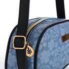 Сумка женская кросс-боди на молнии, 20.5×6.5×11.5 см, с цветочным принтом, синяя - Фото 8