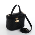 Сумка женская кросс-боди на молнии, 16.5×9×10.5 см, чёрная - Фото 4