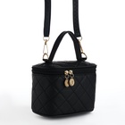 Сумка женская кросс-боди на молнии, 16.5×9×10.5 см, чёрная - Фото 5