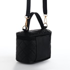 Сумка женская кросс-боди на молнии, 16.5×9×10.5 см, чёрная - Фото 6