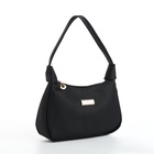 Сумка женская багет на молнии, 25×7×13.5 см, чёрная - Фото 5