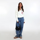 Сумка женская багет на молнии, 25×7×13.5 см, чёрная - Фото 9