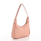 Сумка женская багет на молнии, 25×7×13.5 см, розовая - Фото 5