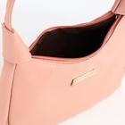 Сумка женская багет на молнии, 25×7×13.5 см, розовая - Фото 4