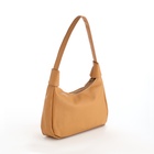 Сумка женская багет на молнии, 25×7×13.5 см, бежевая - Фото 5