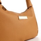 Сумка женская багет на молнии, 25×7×13.5 см, бежевая - Фото 7