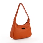 Сумка женская багет на молнии, 25×7×13.5 см, рыжая - Фото 6