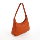 Сумка женская багет на молнии, 25×7×13.5 см, рыжая - Фото 7