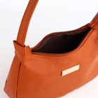 Сумка женская багет на молнии, 25×7×13.5 см, рыжая - Фото 4