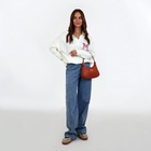 Сумка женская багет на молнии, 25×7×13.5 см, рыжая - Фото 2